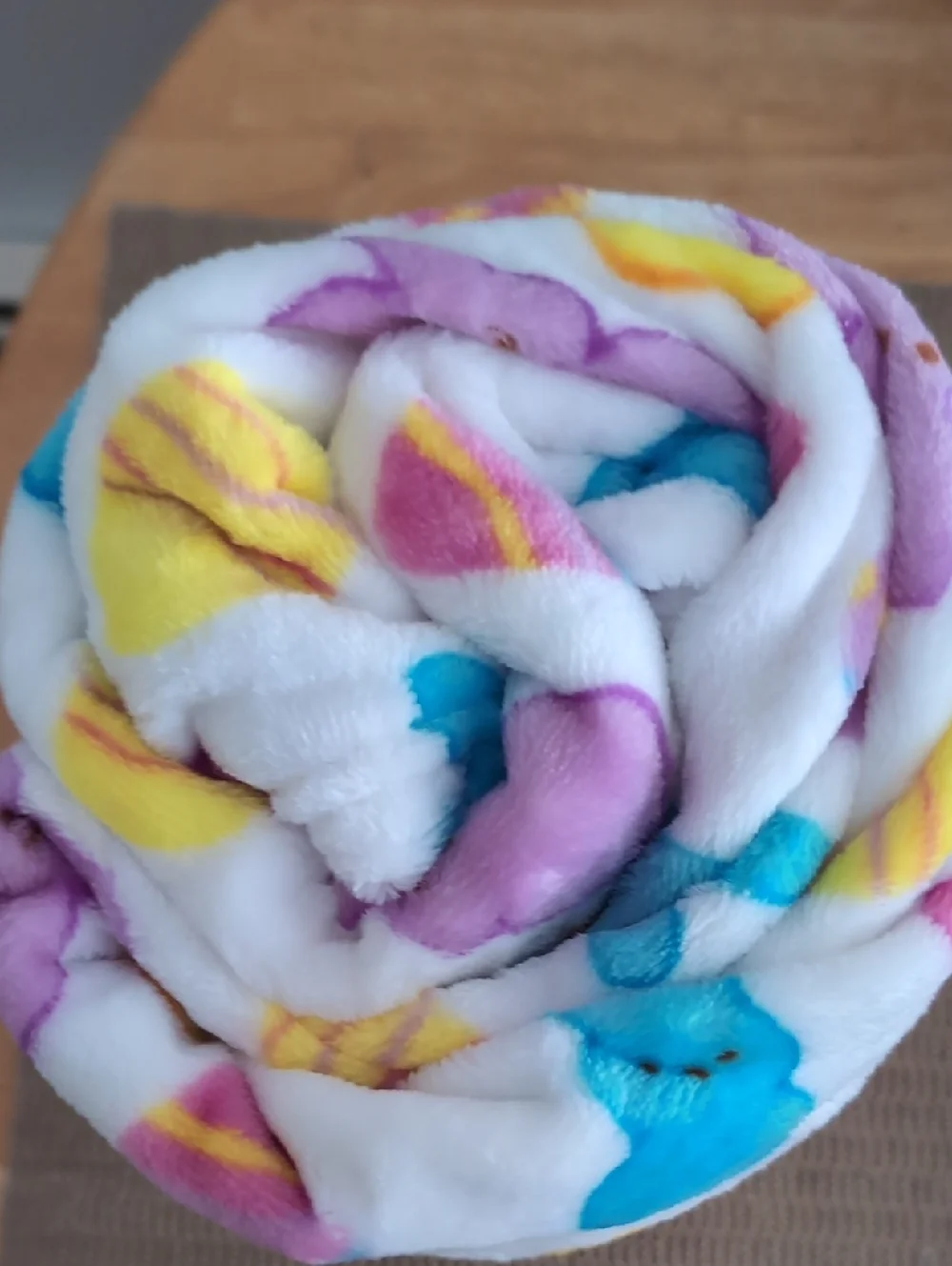 Happy Easter Plush Throw Blanket Peeps Bunny New - Picture 4 of 4